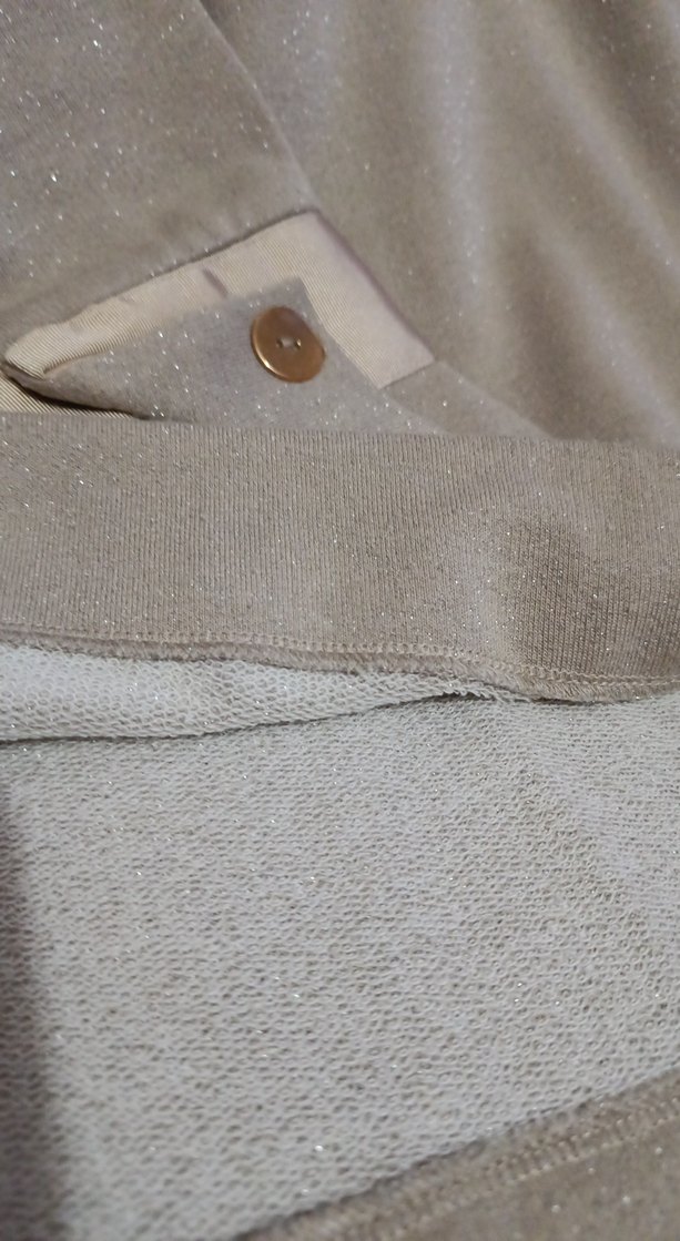 Krem Fermuarlı Kadın Sweatshirt - Görsel 5