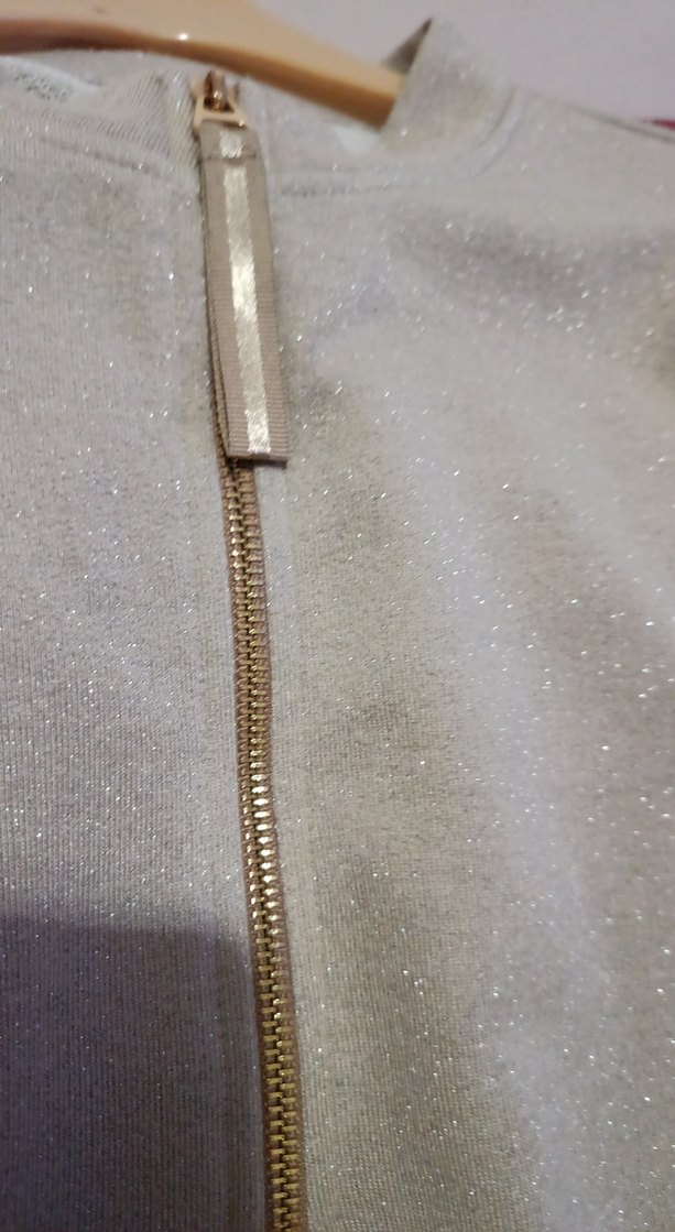 Krem Fermuarlı Kadın Sweatshirt - Görsel 4