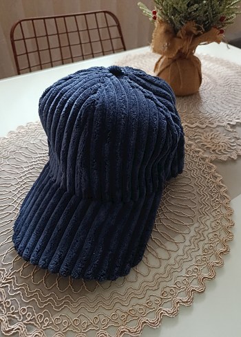 Kadın Mavi Pilili Şapka yumuşak dokulu - Görsel 7