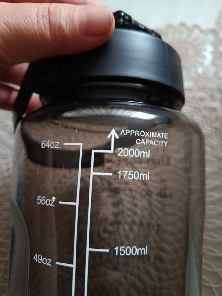 Gri  Kapaklı ve Kulplu şu matarası - Görsel 3