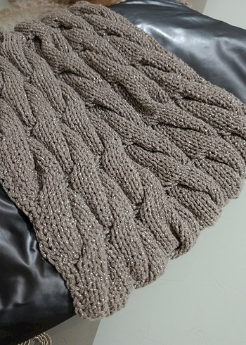 Gri simli ipli klaç çanta - Görsel 4