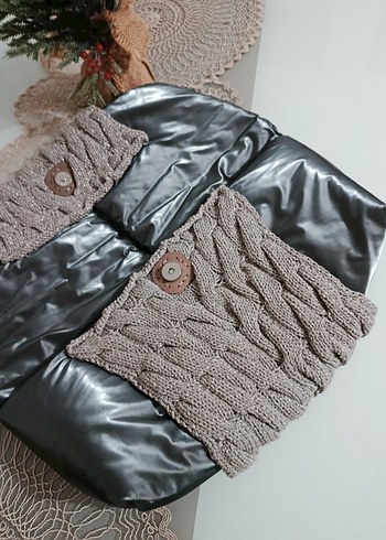 Gri simli ipli klaç çanta - Görsel 3