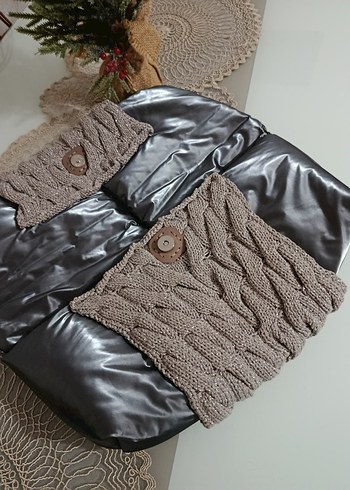 Gri simli ipli klaç çanta - Görsel 6