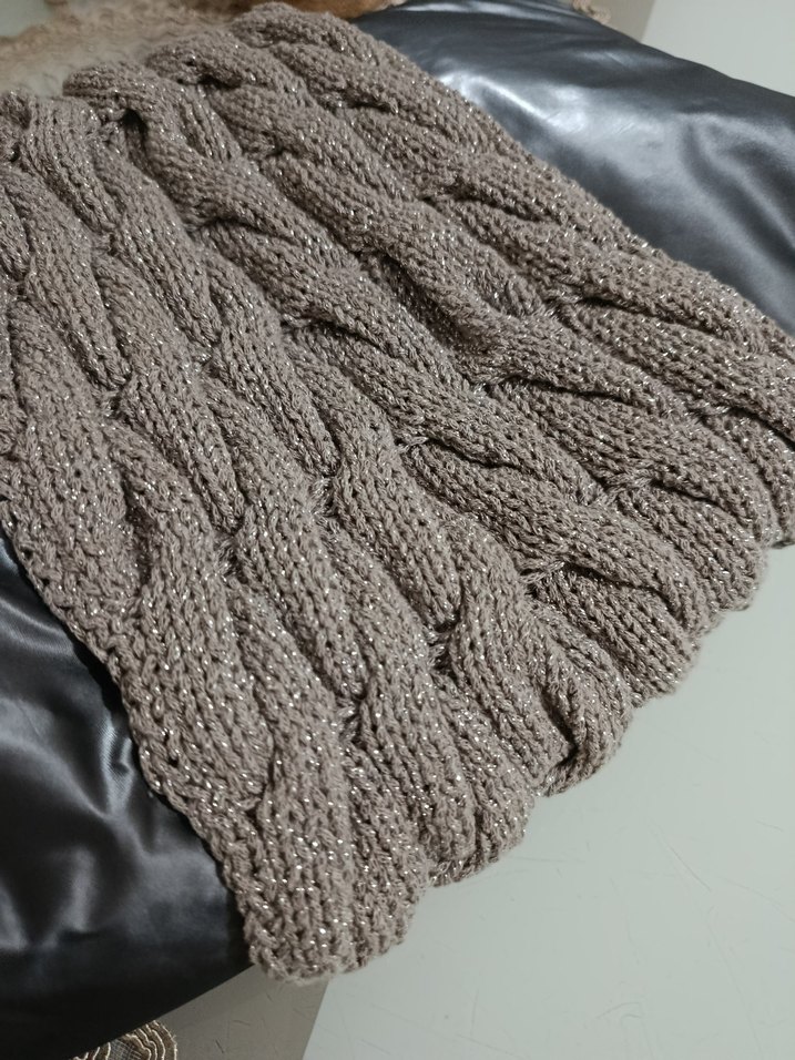 Gri simli ipli klaç çanta - Görsel 4