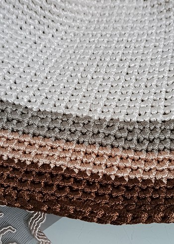 Bej Gri Kahverengi Örgü Kadın Şapka - Görsel 5