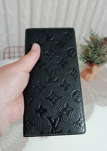 Siyah Nakışlı Deri Kadın Portföy Cüzdan - Görsel 3