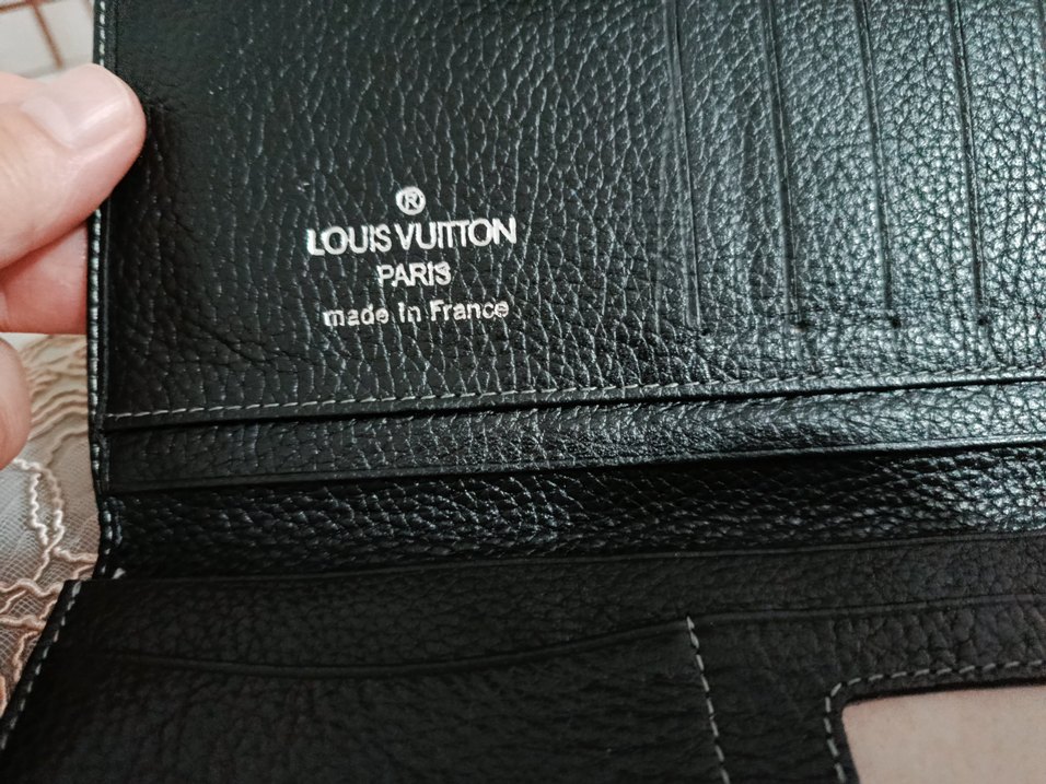 Siyah Nakışlı Deri Kadın Portföy Cüzdan - Görsel 2