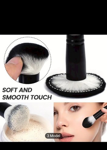 18 Parça Beyaz Saplı Premium Makyaj Fırça Seti - Görsel 7