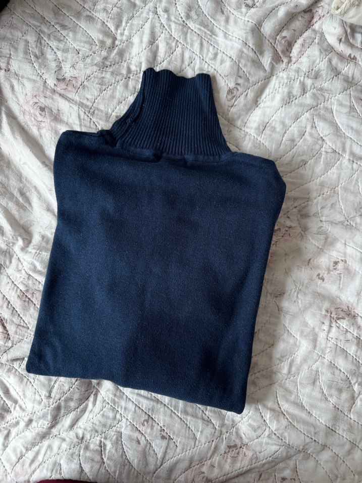 Erkek çocuk Lacivert Boğazlı Kazak - Görsel 2