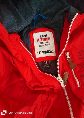 LC Waikiki Kırmızı Fermuarlı Erkek Çocuk Yağmurluk - Görsel 3