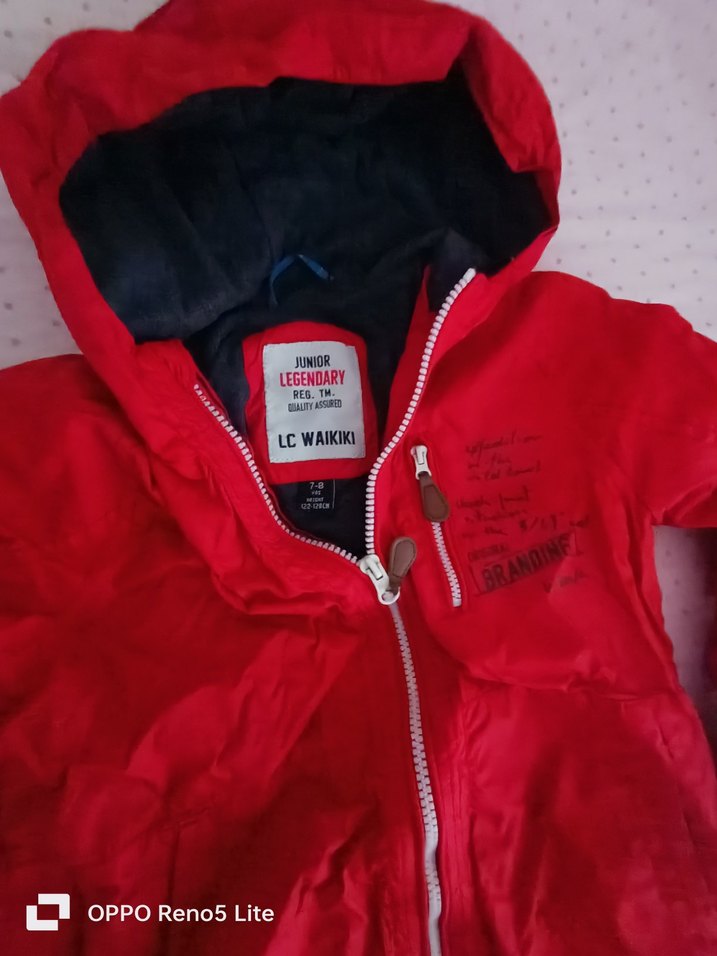 LC Waikiki Kırmızı Fermuarlı Erkek Çocuk Yağmurluk - Görsel 2