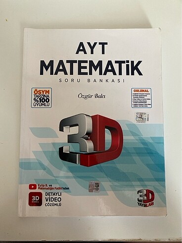 3D Ayt Matematik soru bankası