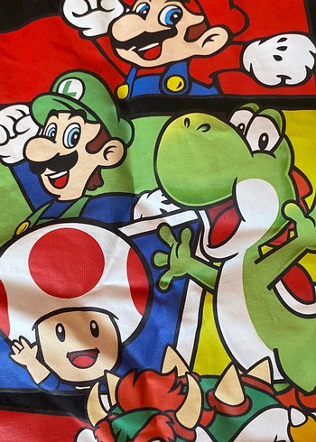 m Beden Super Mario Baskılı Tişört