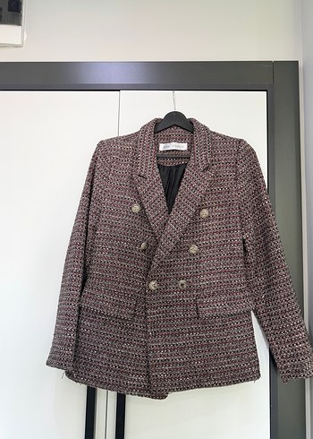 Zara Desenli Blazer Ceket