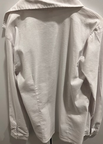 Beyaz Uzun Kollu Gömlek - Görsel 4