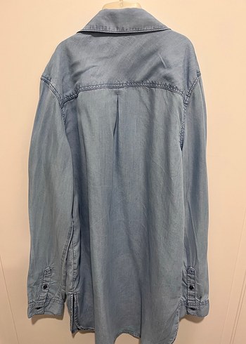 Uzun Kollu Denim Gömlek - Görsel 3