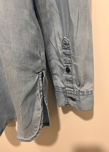 Uzun Kollu Denim Gömlek - Görsel 5
