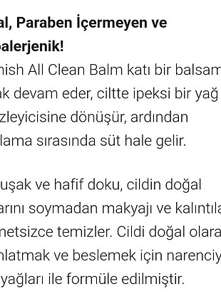 Beden Renk Hemish all Clean Balm 5ml