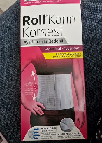 Ayarlanabilir Bedenli Roll Karın Korsesi - Görsel 2