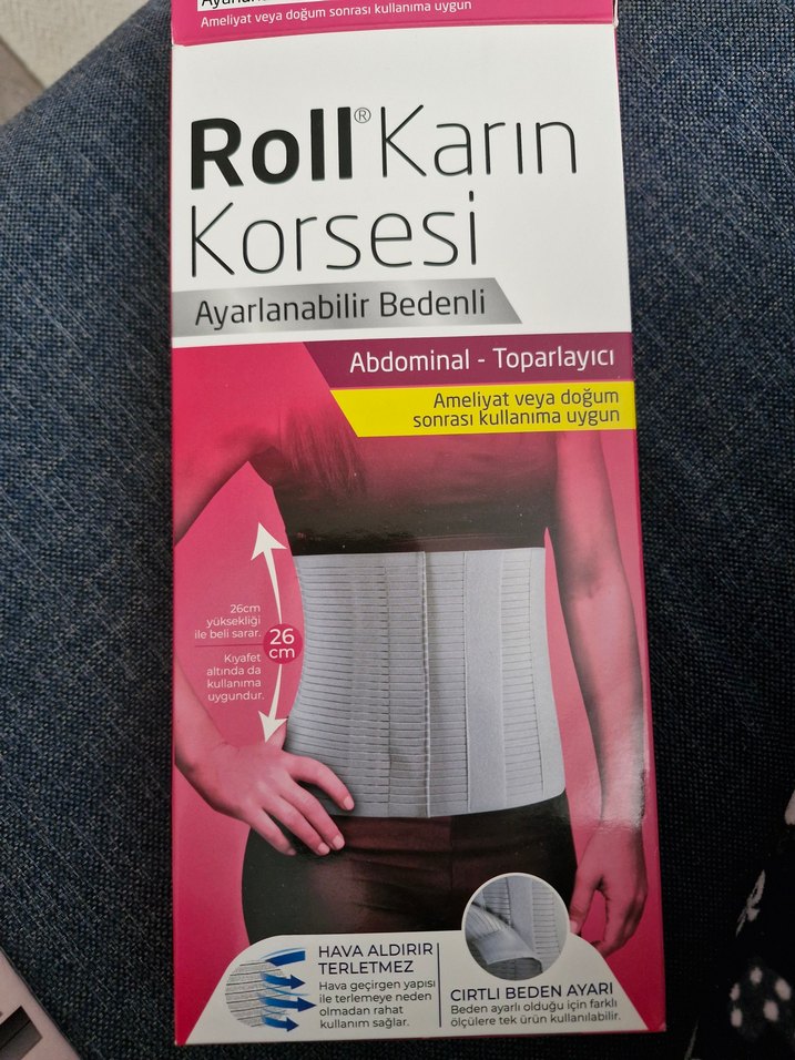 Ayarlanabilir Bedenli Roll Karın Korsesi - Görsel 2