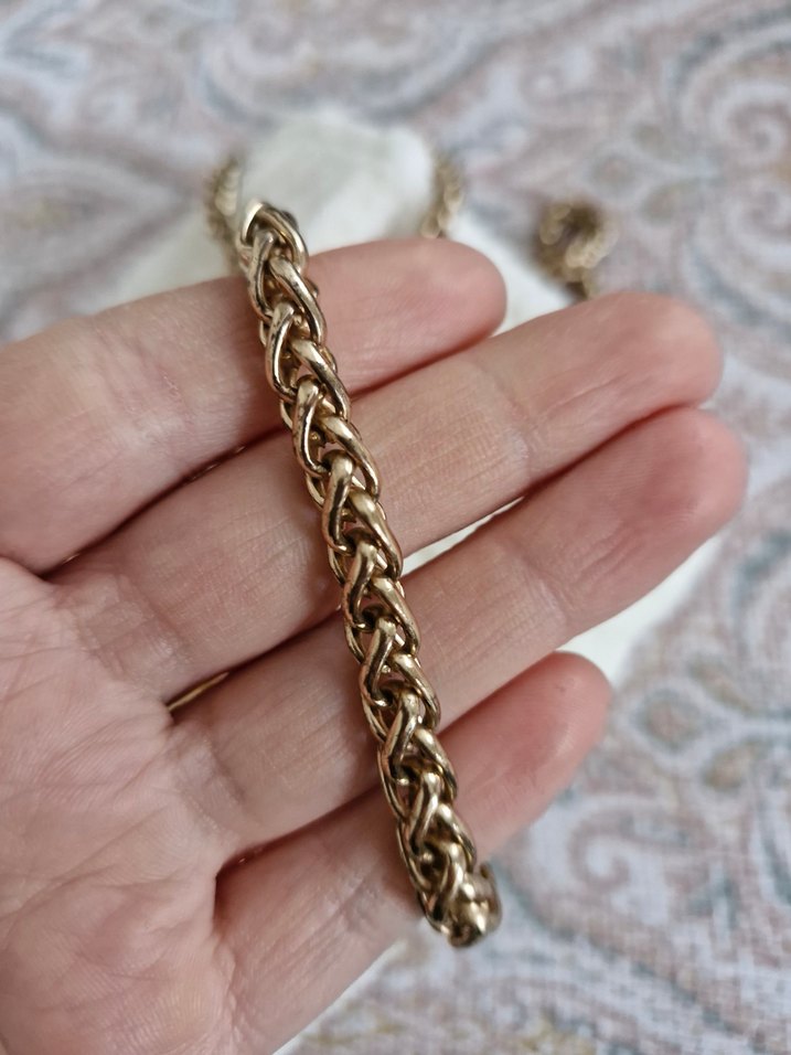 Örgü Beyaz Kadın Çanta Zincir Askılı - Görsel 5