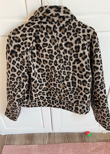 BERSHKA leopar ceket - Görsel 3
