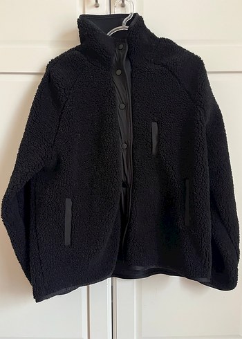 Siyah Peluş Kadın Günlük Ceket - Görsel 2