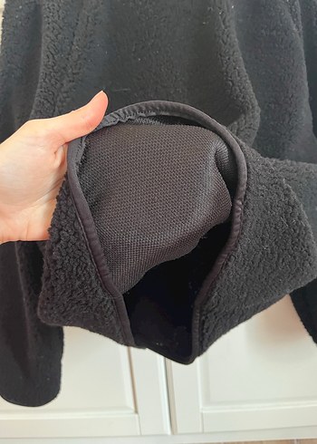 Siyah Peluş Kadın Günlük Ceket - Görsel 6