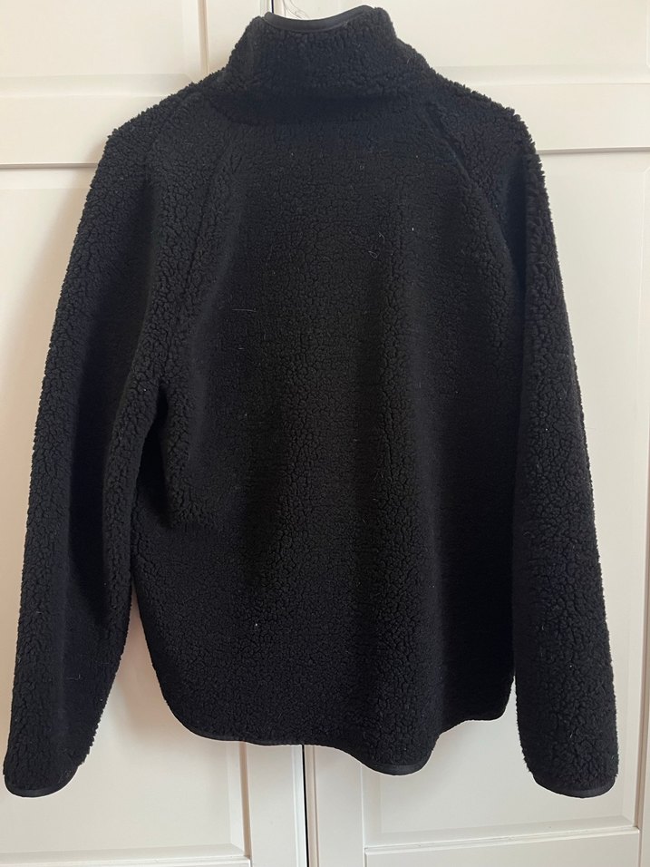 Siyah Peluş Kadın Günlük Ceket - Görsel 5