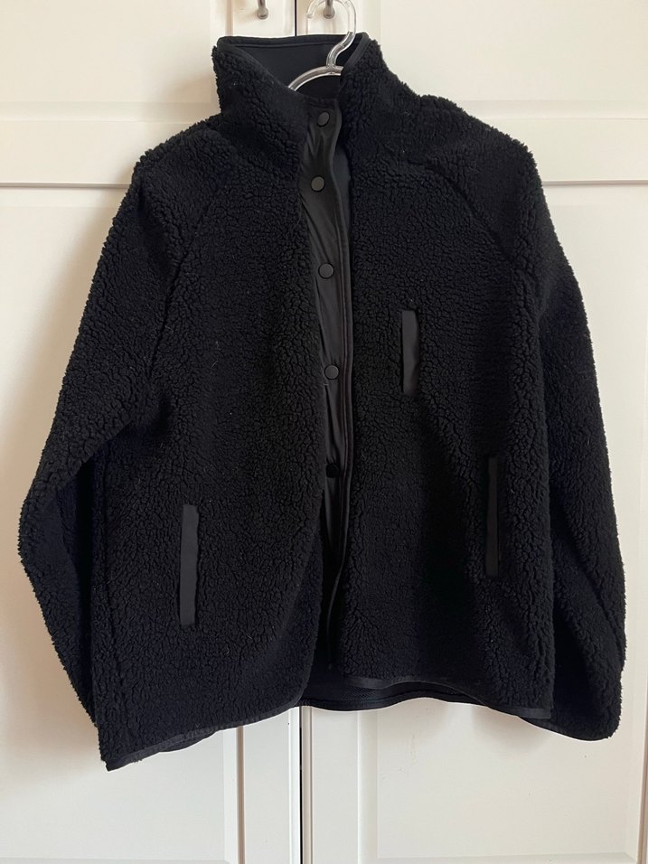 Siyah Peluş Kadın Günlük Ceket - Görsel 2