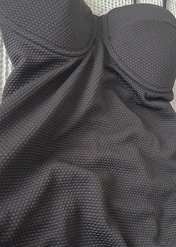 Siyah Strappy Kadın Mayo - Görsel 4