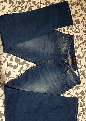 Kadın Lacivert Denim Normal Boy Kot Pantolon - Görsel 2