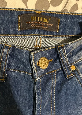 Kadın Lacivert Denim Normal Boy Kot Pantolon - Görsel 3