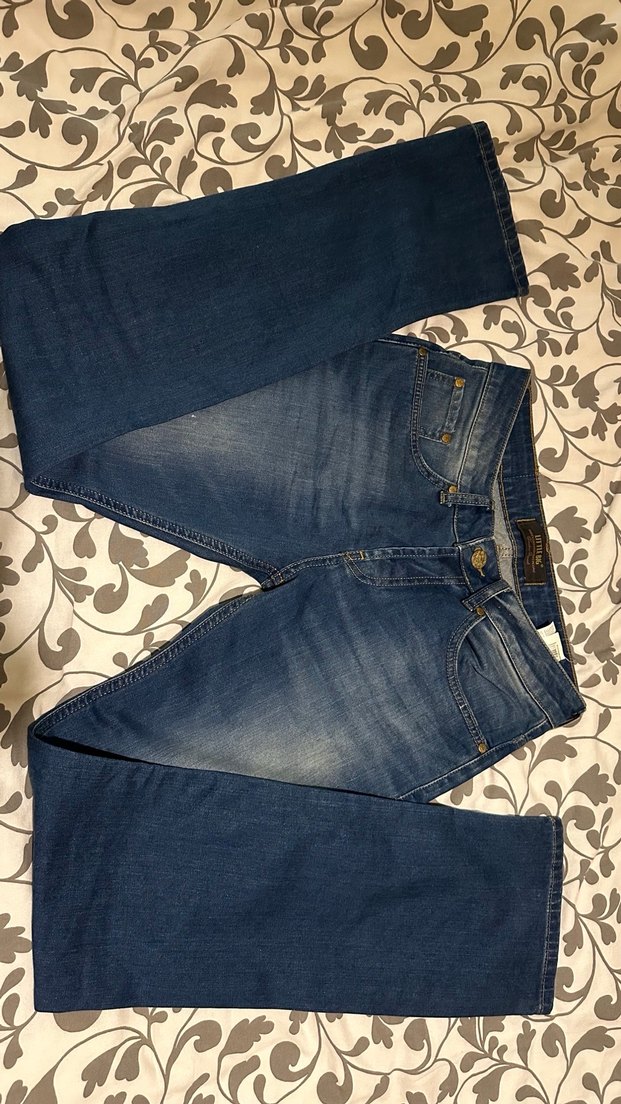 Kadın Lacivert Denim Normal Boy Kot Pantolon - Görsel 2