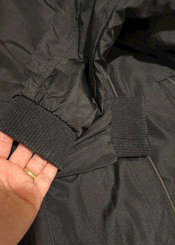 Siyah Fermuarlı Street Wear Erkek Mont - Görsel 5