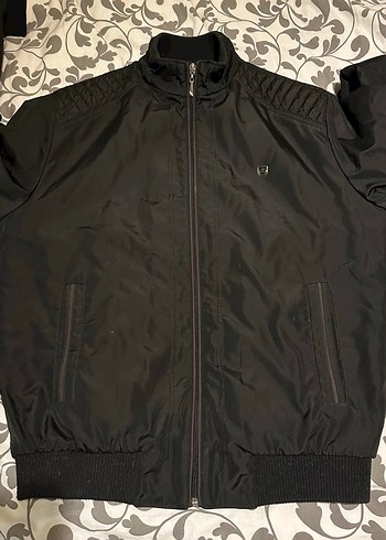 Siyah Fermuarlı Street Wear Erkek Mont - Görsel 9