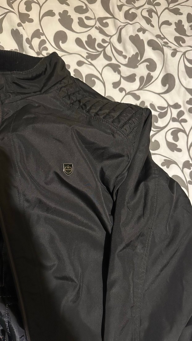 Siyah Fermuarlı Street Wear Erkek Mont - Görsel 4