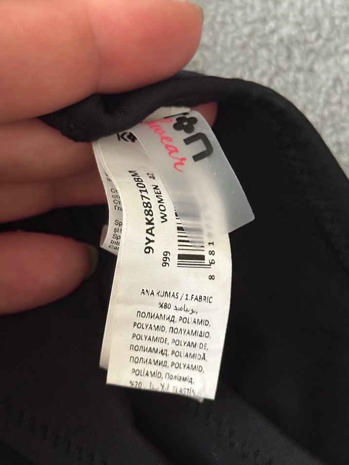 #koton Siyah Elastik Bantlı Kadın Bikini Altı - Görsel 3