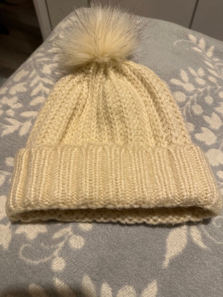 Kadın Beyaz Örgü Bere - Görsel 2