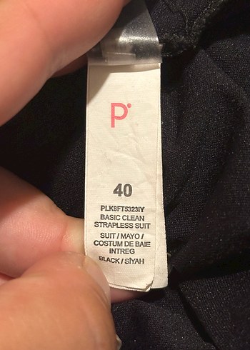 #penti Siyah İnce Askılı Kadın Mayo - Görsel 3