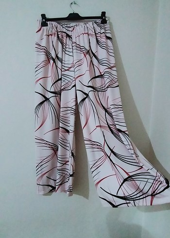 Koton Bol Kesim Pileli Pembe Kadın Pantolon
