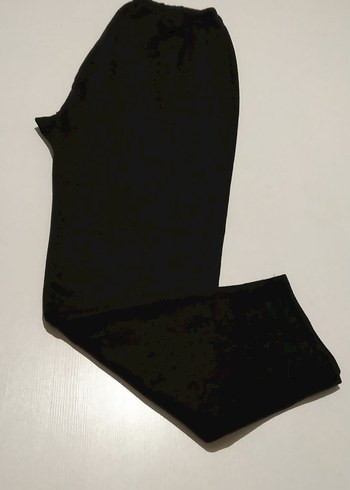 Siyah Kadın Polar Kumaş Pantolon - Görsel 2