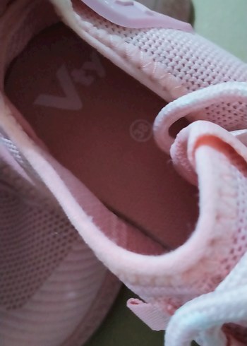 Pembe Bağcıklı Kadın Spor Ayakkabı - Görsel 6