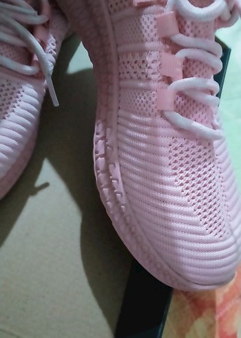 Pembe Bağcıklı Kadın Spor Ayakkabı - Görsel 4