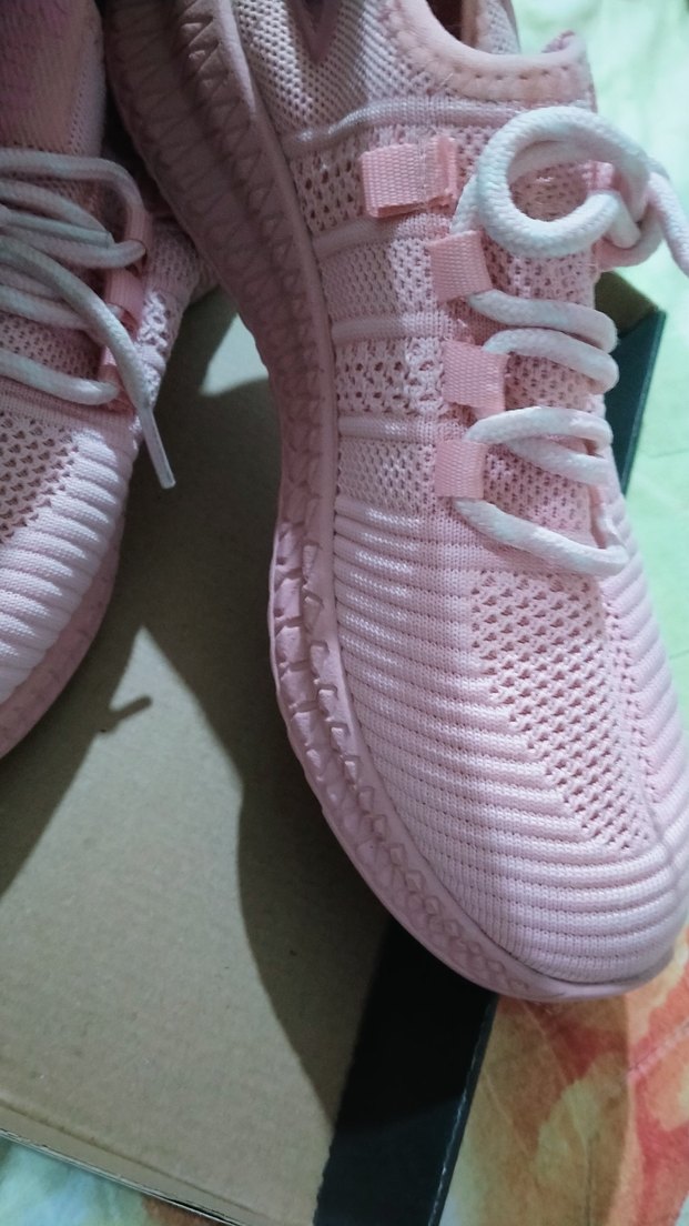 Pembe Bağcıklı Kadın Spor Ayakkabı - Görsel 3