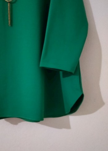 Yeşil Salaş Mini Kadın Tunik - Görsel 2