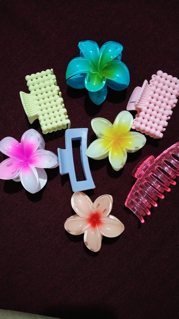 Pastel Renkli Boncuklu Kadın Saç Tokaları 8 adet sıfır - Görsel 2