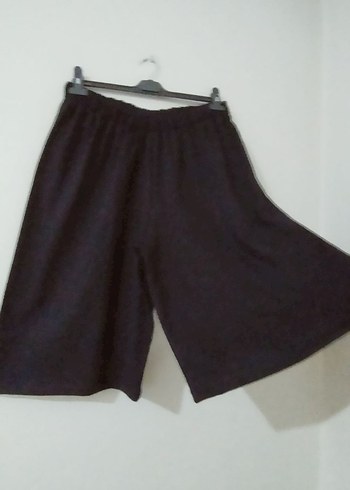 Siyah Mini Salaş Kadın Kumaş Pantolon