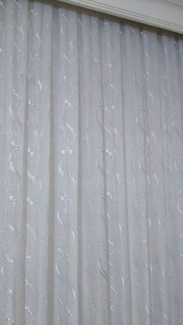 Beyaz Düz Desensiz Perde - Görsel 2