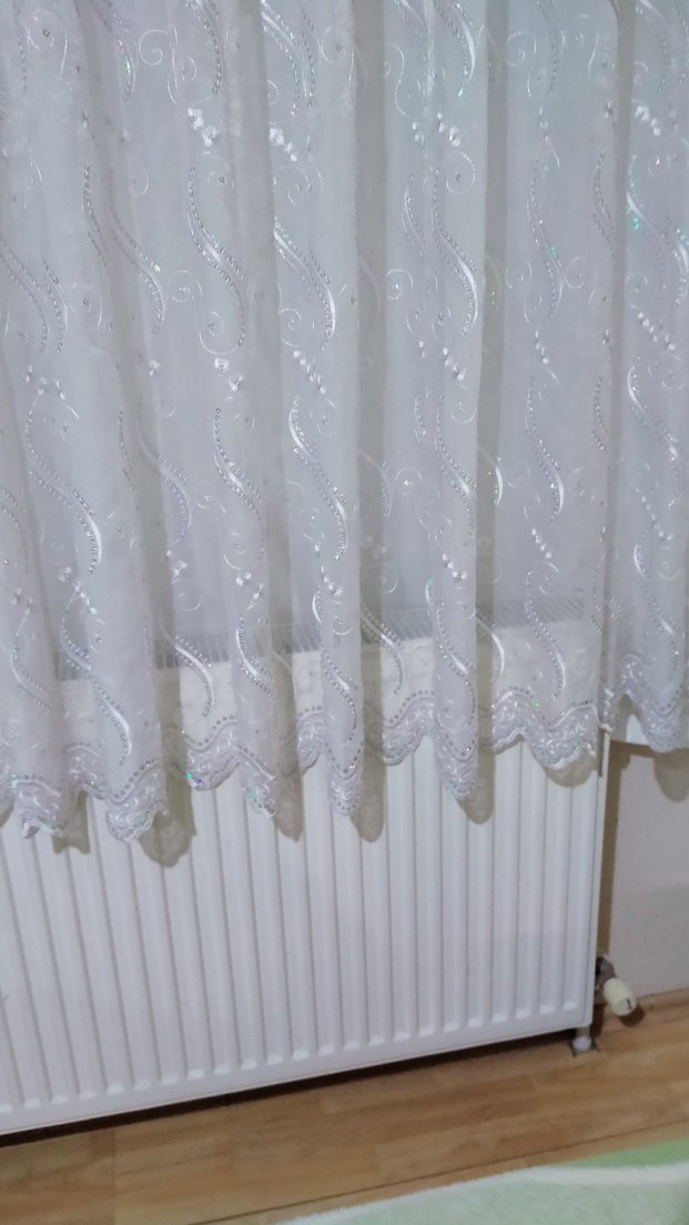 Beyaz Düz Desensiz Perde - Görsel 5